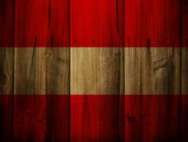 wooden texture with flag photo