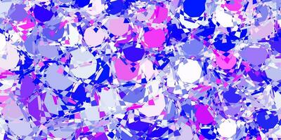 Light Pink, Blue vector texture with random triangles.