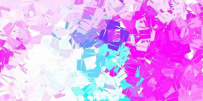 Light pink, blue vector triangle mosaic background.