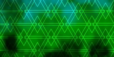 Light Blue, Green vector template with lines, triangles.