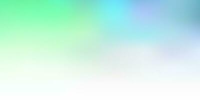 Light blue, green vector gradient blur background.