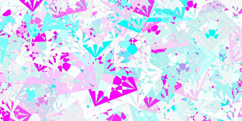 Light Pink, Blue vector layout with triangle forms.