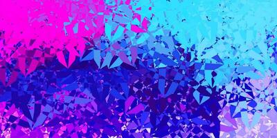 Dark Pink, Blue vector texture with random triangles.