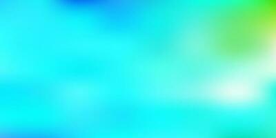 Light blue, green vector abstract blur layout.