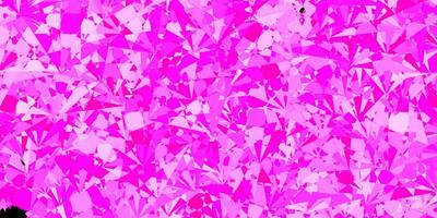 Dark Pink vector texture with random triangles.