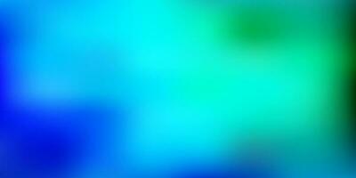 Light blue, green vector abstract blur pattern.