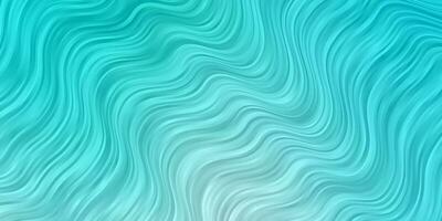 Light Blue, Green vector pattern with curved lines.