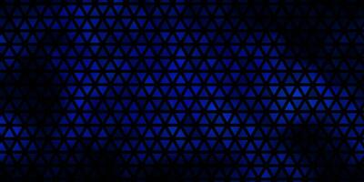 Dark BLUE vector backdrop with lines, triangles.