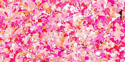 Dark Pink vector texture with random triangles.