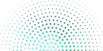 Light Blue, Green vector texture with beautiful stars.