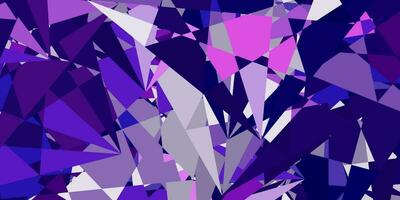 Light Purple vector background with triangles.