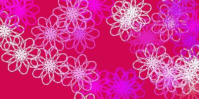 Light Pink, Red vector natural backdrop with flowers.