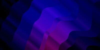 Dark Blue, Red vector background with bent lines.