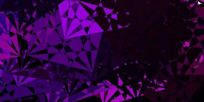 Dark Purple vector texture with memphis shapes.