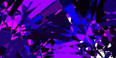 Dark Purple vector pattern with polygonal shapes.