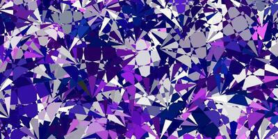 Light Purple vector background with triangles.