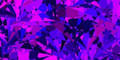 Dark Purple vector texture with random triangles.