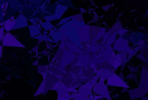 Dark Purple vector background with triangles.