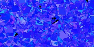 Dark Purple vector texture with random triangles.