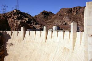 Face of Hoover Dam, Lake Mead , Colorado River photo