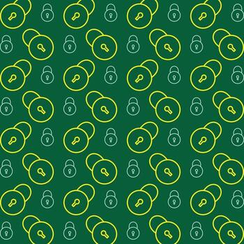 Padlock vector illustration design repeating colorful pattern beautiful background