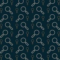 Magnifying Glass vector art design repeating pattern colorful illustration background