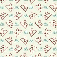 Users colorful pattern design repeating vector illustration beautiful background