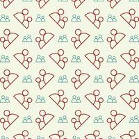 Users colorful pattern design repeating vector illustration beautiful background