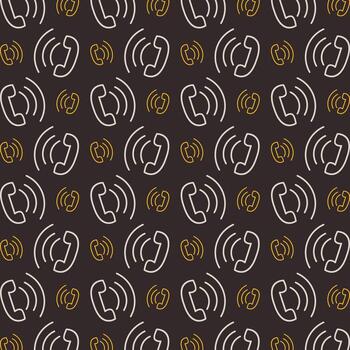 Active Call trendy pattern repeating vector beautiful illustration background