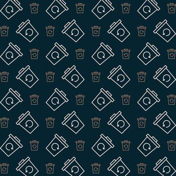 basura reciclar vector Arte diseño repitiendo modelo vistoso ilustración antecedentes