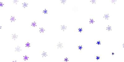 Light purple vector template with flu signs.