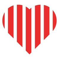 rojo corazón icono. diseño elemento para enamorado día vector