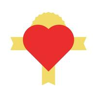 red heart icon. design element for valentine day vector