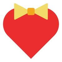 red heart icon. design element for valentine day vector