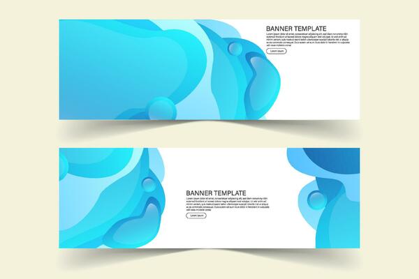 Abstract banner background templates