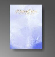 Cards with watercolor background. Design for your cover, date, postcard, banner, logo. vector