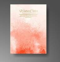 Cards with watercolor background. Design for your cover, date, postcard, banner, logo. vector