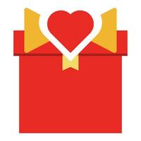 red heart icon. design element for valentine day vector