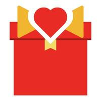 red heart icon. design element for valentine day vector