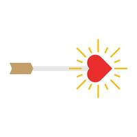 red heart icon. design element for valentine day vector