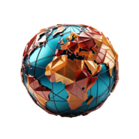 AI generated Global unity clipart, worldwide collaboration graphic, transparent background png