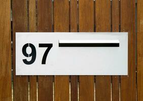 house numbers closeup photo