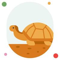 Tortuga icono ilustración, para web, aplicación, infografía, etc vector