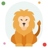 Lion Icon Illustration, for web, app, infographic, etc vector