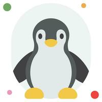 Penguin Icon Illustration, for web, app, infographic, etc vector