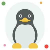 pingüinos icono ilustración, para web, aplicación, infografía, etc vector