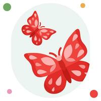 mariposa icono ilustración, para web, aplicación, infografía, etc vector