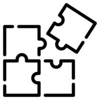 Jigsaw Icon Illustration for web, app, infographic, etc vector