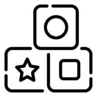 Blocks Icon Illustration for web, app, infographic, etc vector