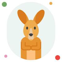 Kangaroo Icon Illustration, for web, app, infographic, etc vector